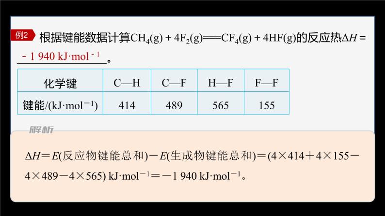 专题1 第一单元 化学反应的热效应  微专题1　反应热的计算和ΔH的大小比较课件PPT06