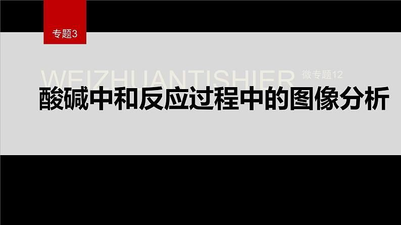 专题3第三单元 盐类的水解 微专题12　酸碱中和反应过程中的图像分析课件PPT01