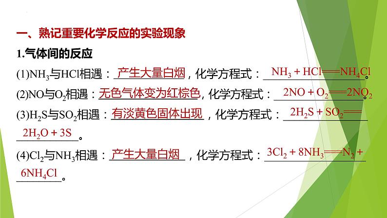 2023届高三化学二轮专题复习  实验综合大题突破4　化学实验现象的精准描述课件PPT第2页