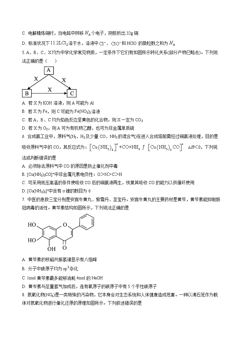 辽宁省葫芦岛普通高中2022-2023学年高三上学期期末学业质量监测化学试题02