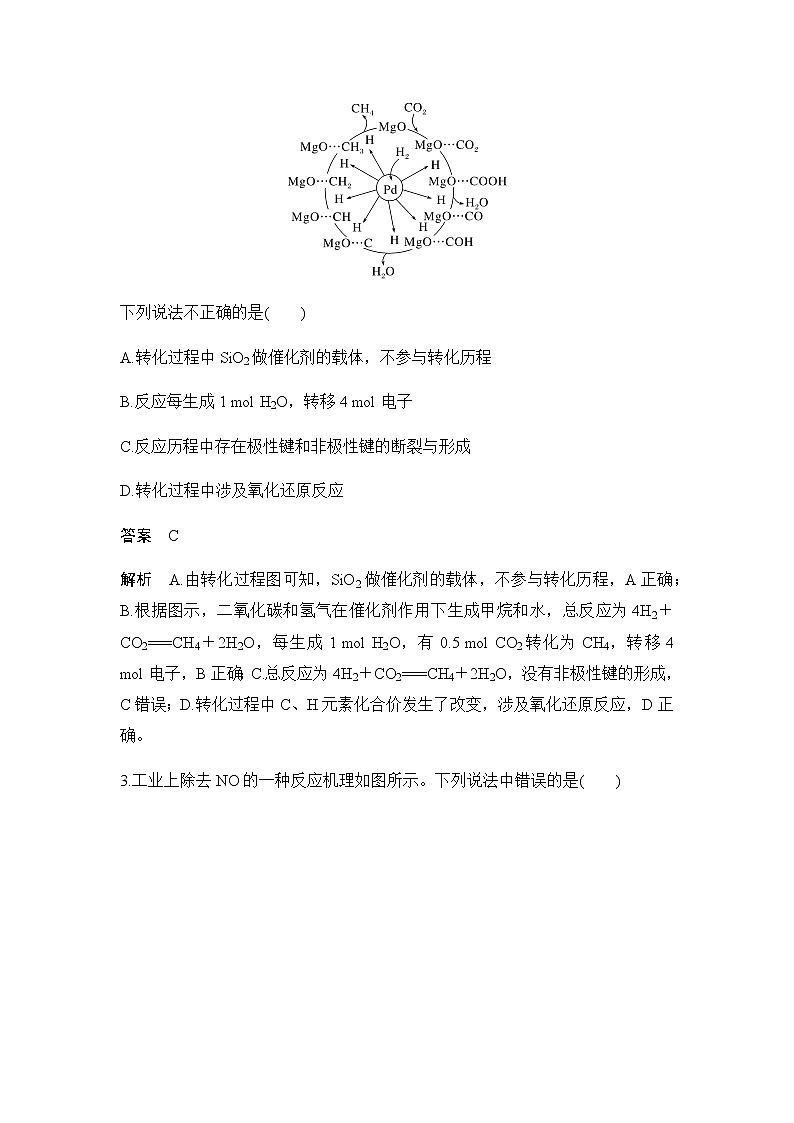 2023届高考化学二轮复习选择题突破反应机理图和能量历程图作业含答案02