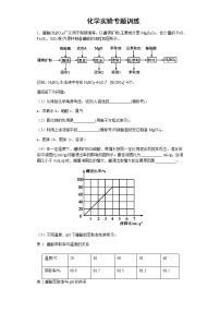 2023届高考化学二轮复习实验复习作业含答案