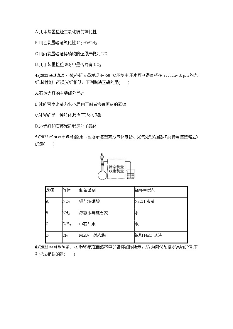 2023届高考化学二轮复习元素及其化合物作业含答案第2页