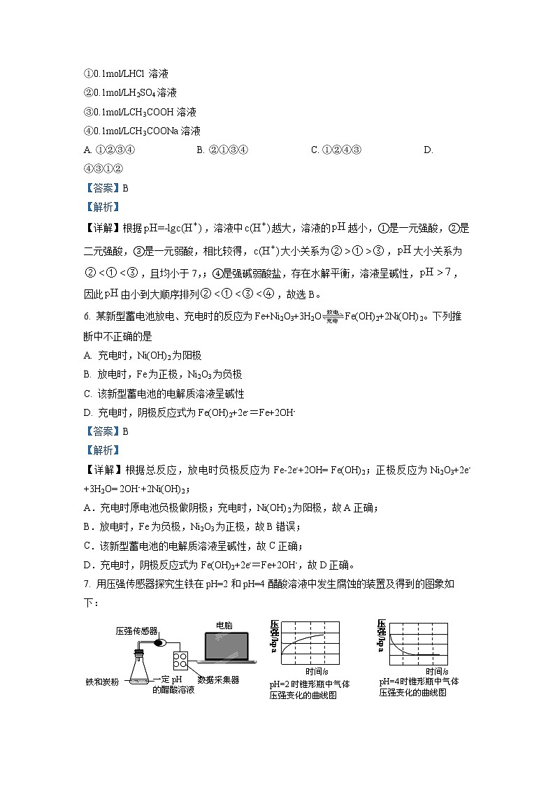 2022-2023学年广东省汕头市聿怀中学高二上学期期末线上考试 化学 （解析版）03