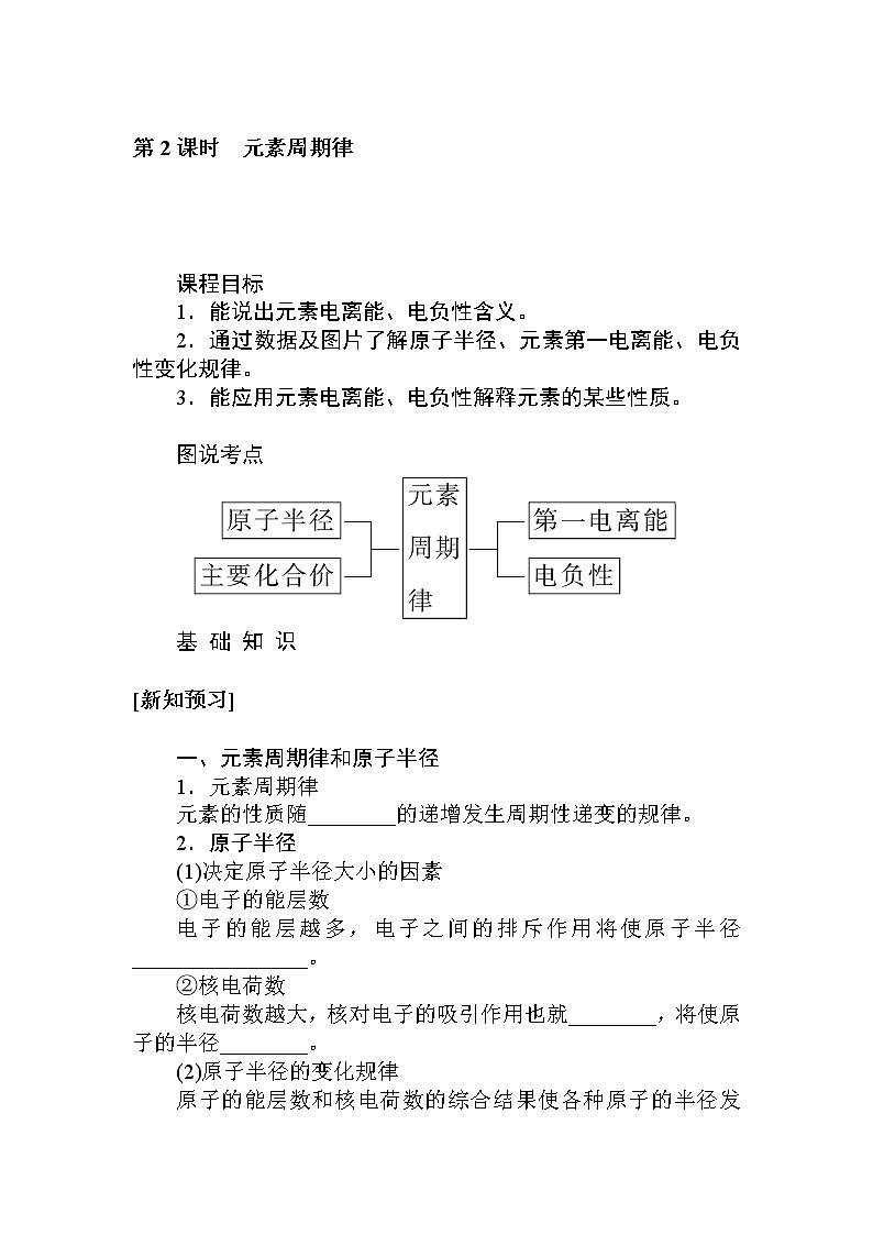 1.2.第2课时　元素周期律第1页