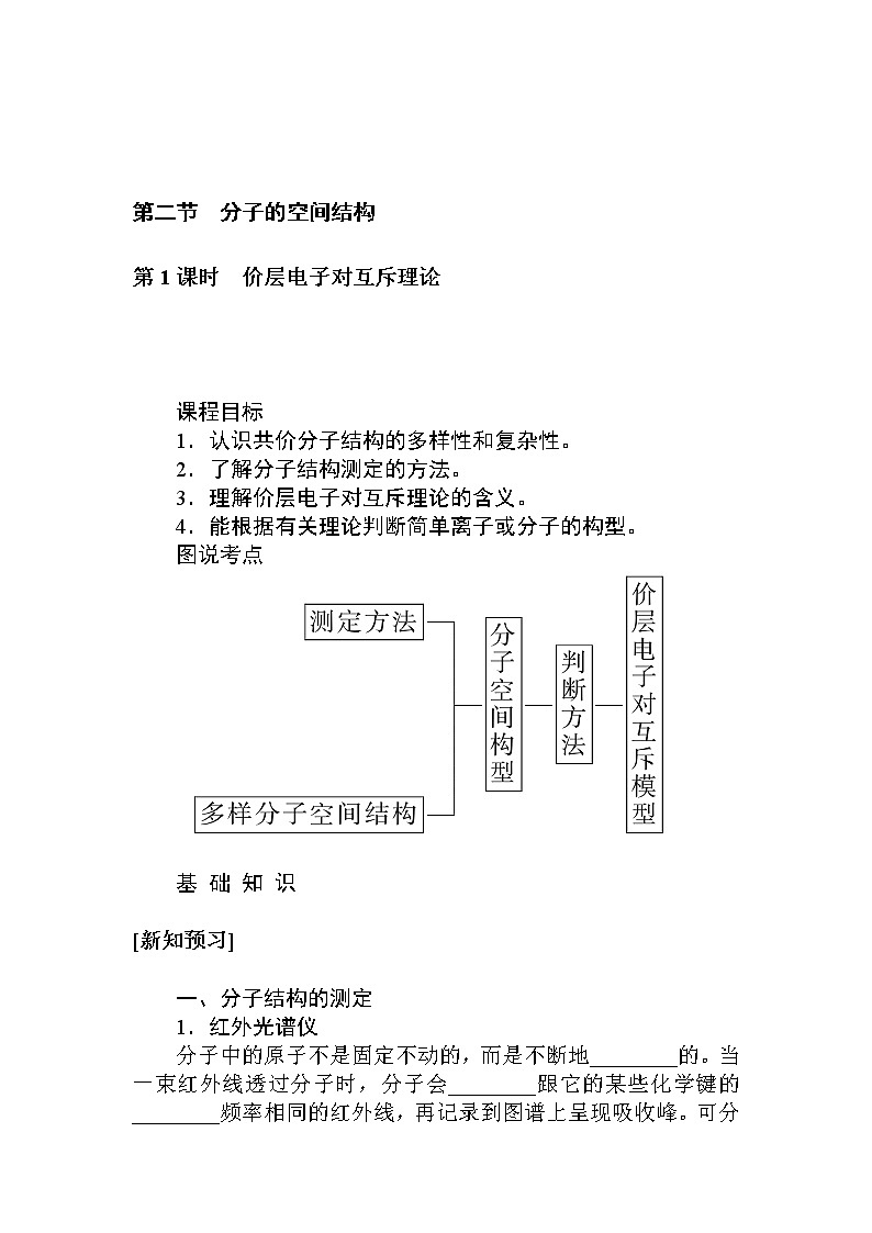 2.2.第1课时　价层电子对互斥理论第1页