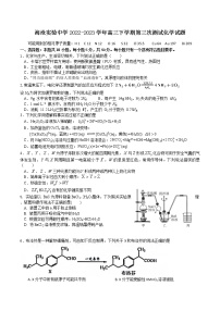 福建省厦门海沧实验中学2022-2023学年高三下学期第三次测试化学试题（含答案）