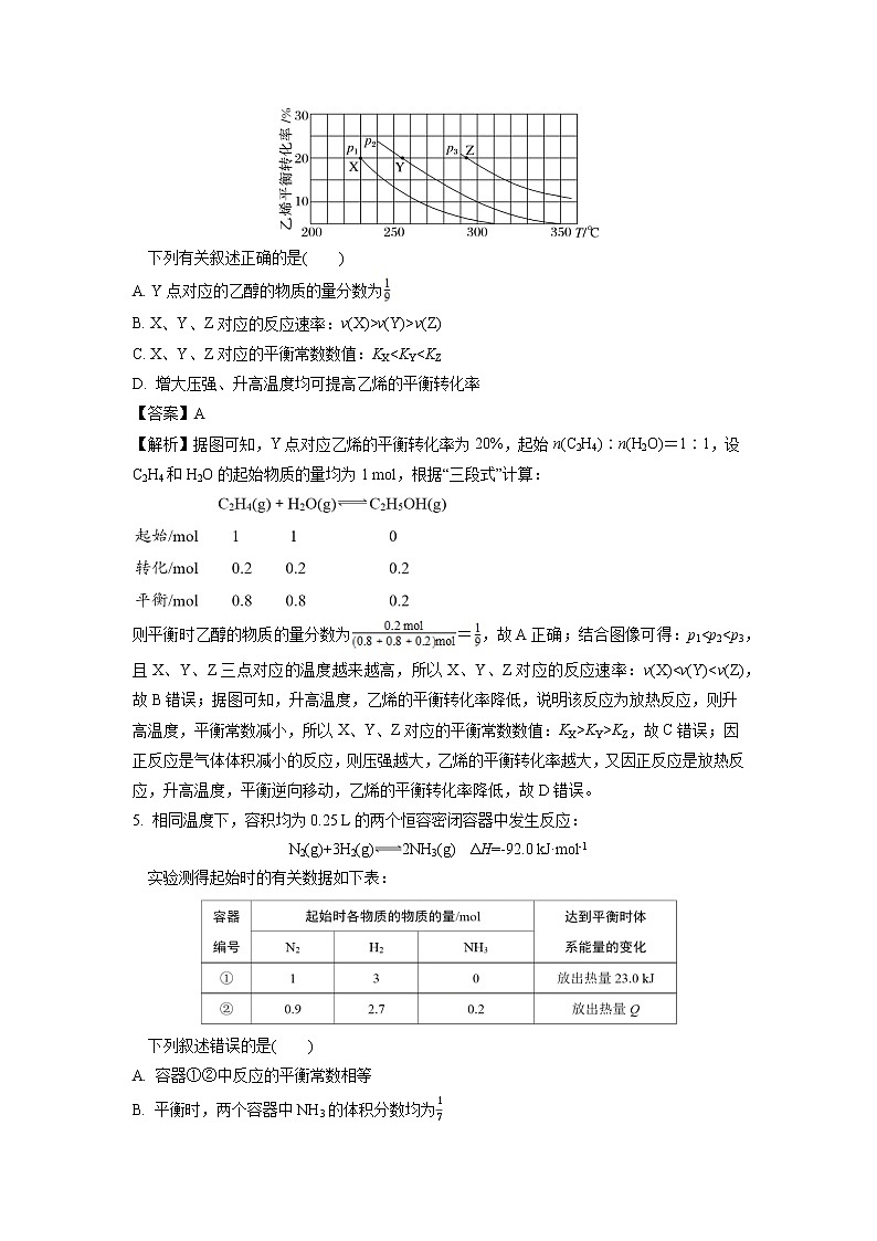 安徽省亳州市部分中学2022-2023学年高二下学期第一次月考化学试卷（含解析）03