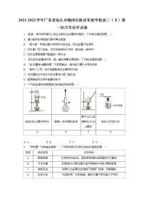 2021-2022学年广东省汕头市潮南区陈店实验学校高二（下）第一次月考化学试卷（含答案解析）