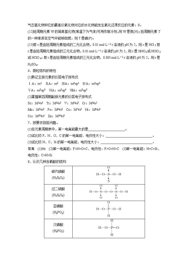 2023年高考化学二轮复习（新高考版）专题10题型专攻3物质结构与性质选择题(教师版)第2页