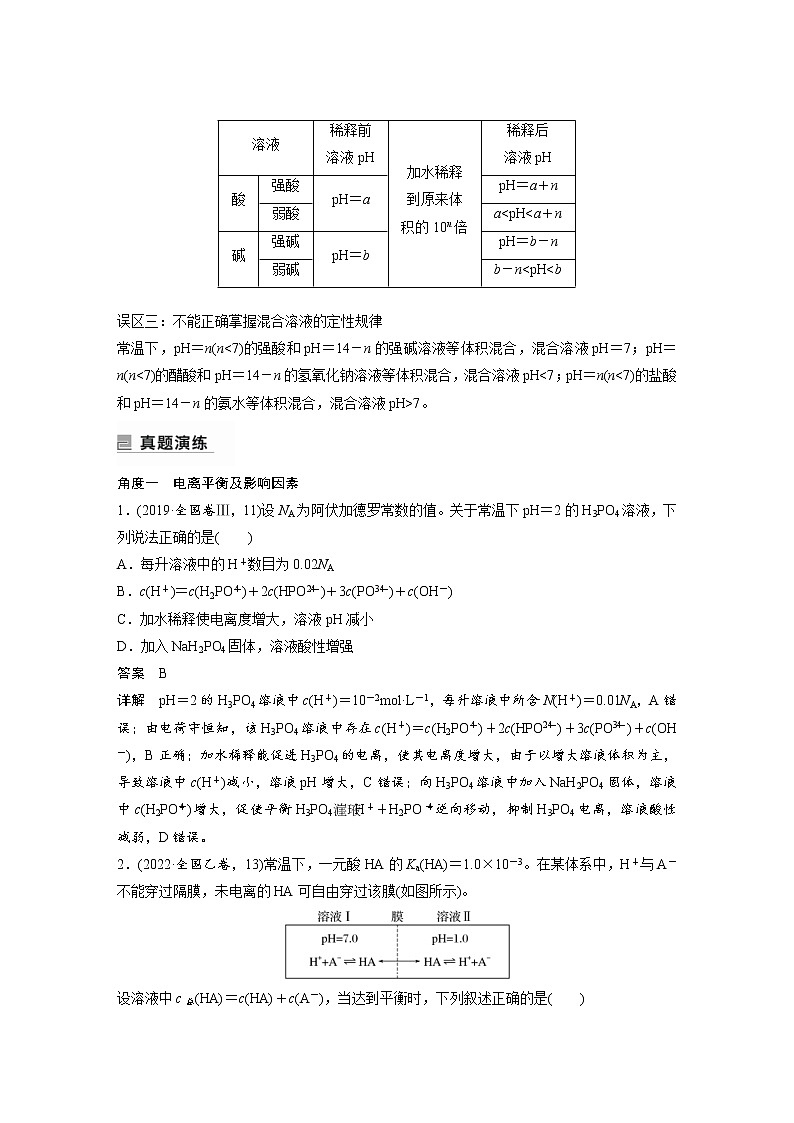 2023年高考化学二轮复习（新高考版）专题16溶液中的三大平衡及应用(教师版)第3页