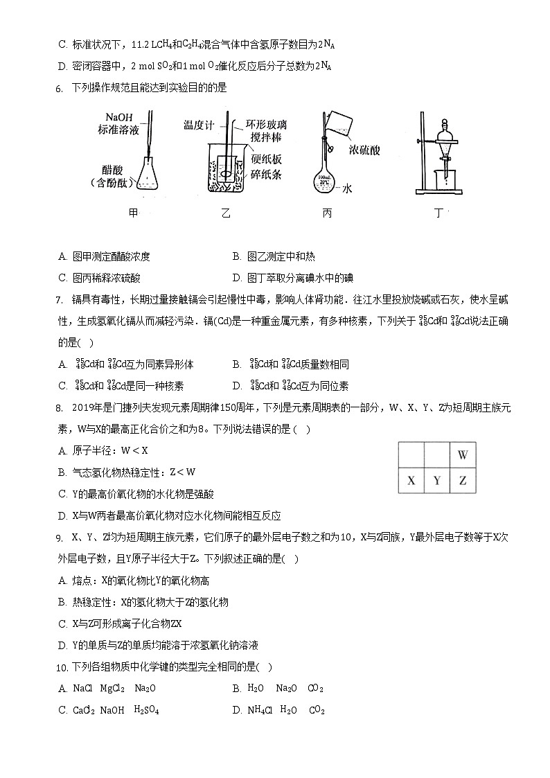 2023自治区乌兰察布集宁区二中高三上学期10月期中考试化学含解析第2页