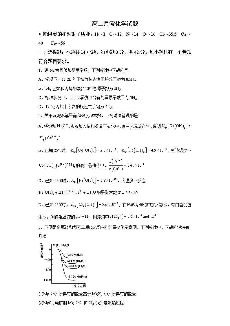 湖南省株洲市茶陵县重点中学2022-2023学年高二下学期第一次月考化学试卷第1页