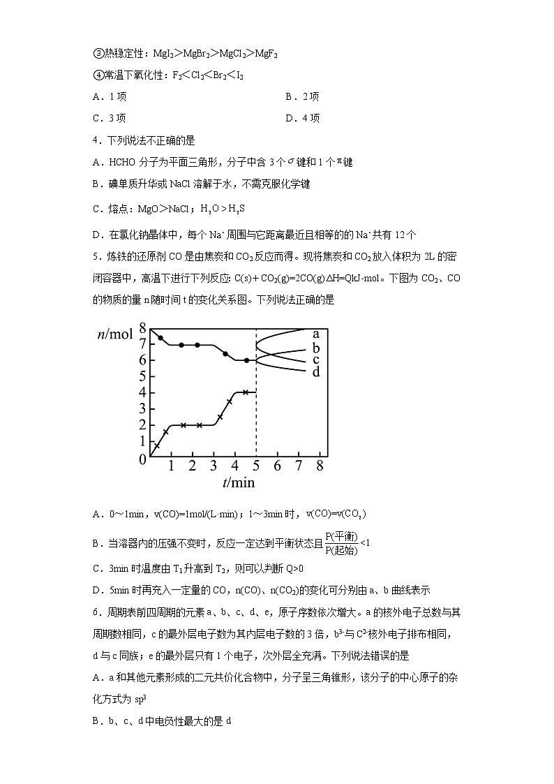 湖南省株洲市茶陵县重点中学2022-2023学年高二下学期第一次月考化学试卷第2页