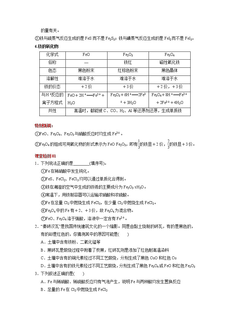 第12讲 铁铜及其化合物（讲义）（原卷版）-2023年高考化学一轮复习必做提升讲义（夯基础·再突破）第2页