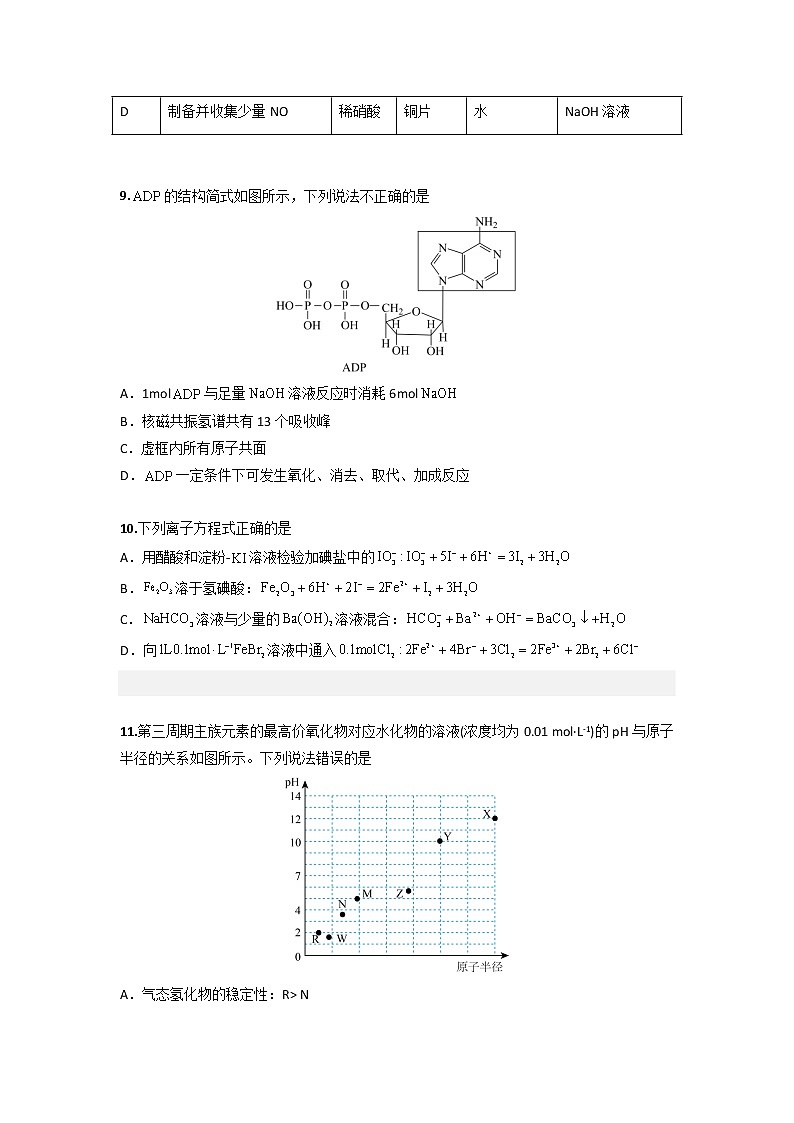 黄金卷04-【赢在高考·黄金8卷】备战2023年高考化学模拟卷（全国卷专用）02