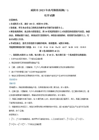 陕西省咸阳市2022-2023学年高三高考模拟检测（一)化学试题   Word版含解析