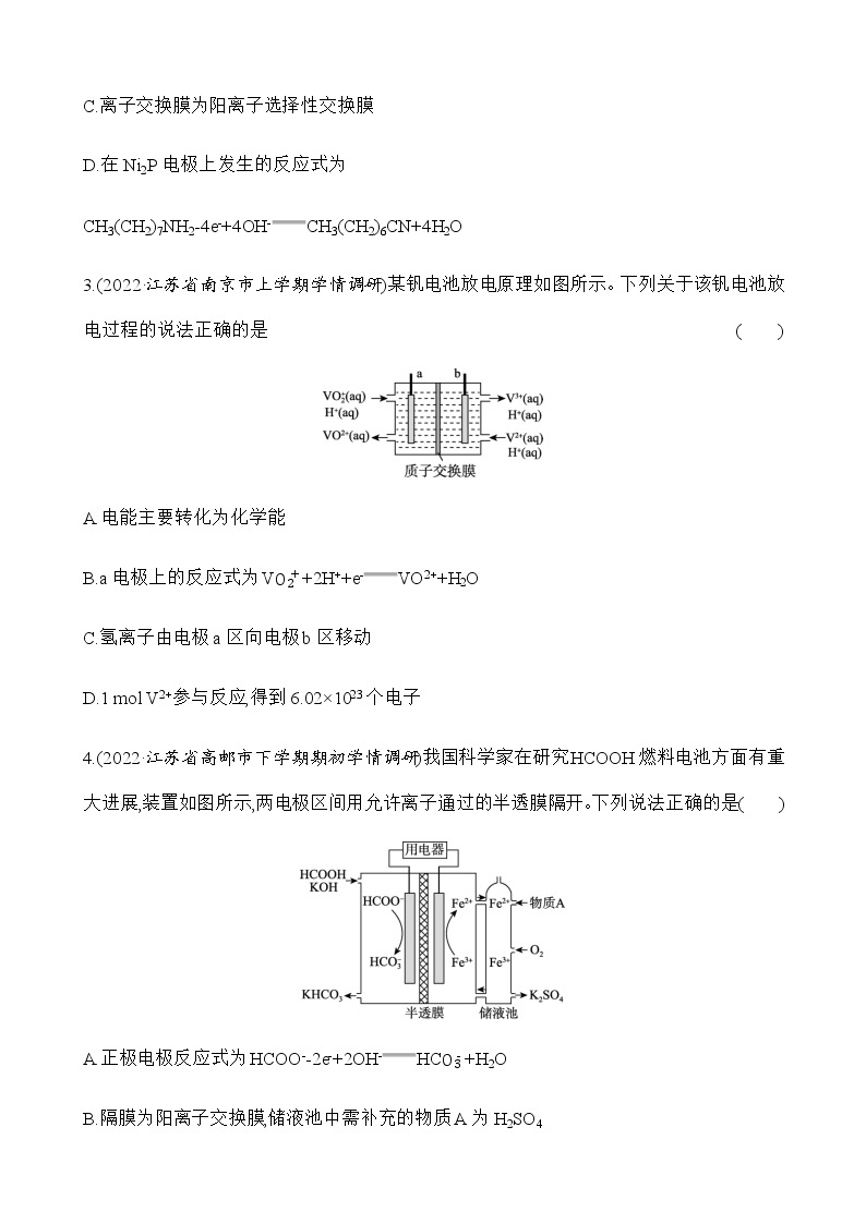 强化练13　可逆电池　金属的腐蚀与防护 （含解析）江苏省2023高考化学三轮冲刺突破强化练02