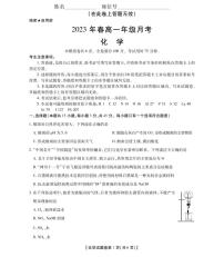 安徽省阜阳市阜南县王店孜乡亲情学校2022-2023学年高一下学期第一次月考化学试卷（PDF版含答案）