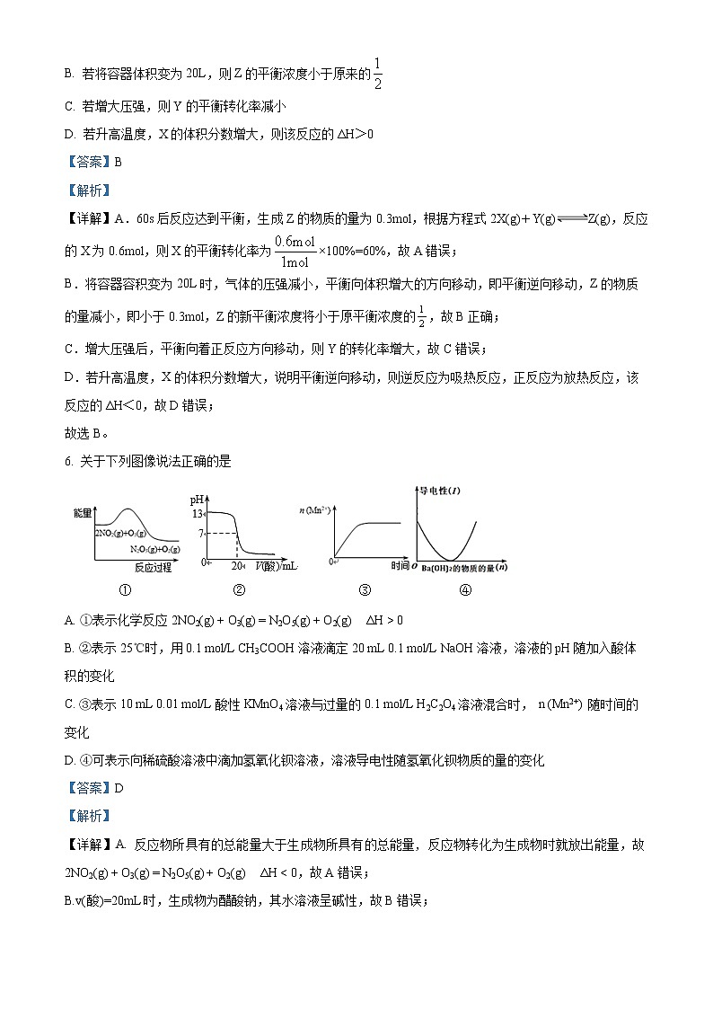 2022银川二中高二下学期期中考试化学含解析03