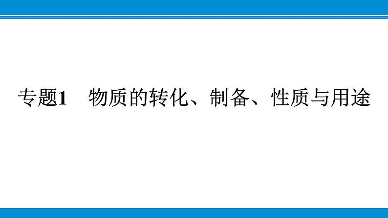 专题1　物质的转化、制备、性质与用途课件PPT第1页