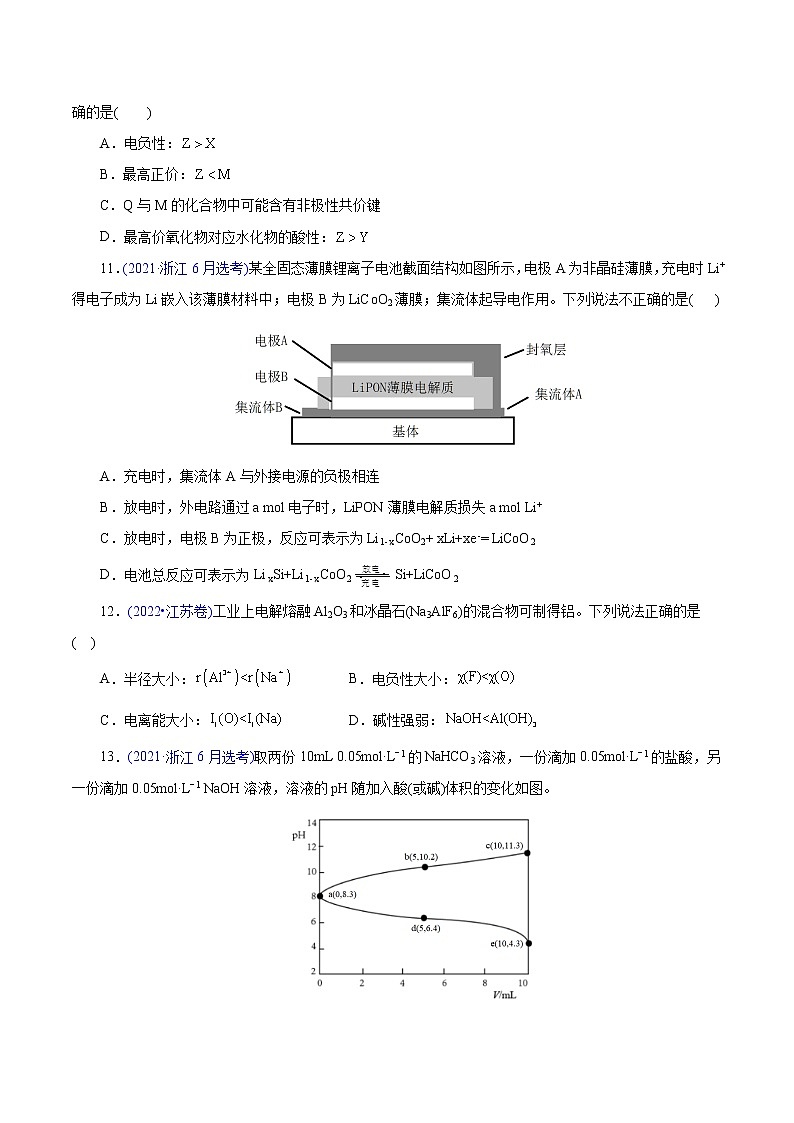 卷01——【备考2023】高考化学真题重组卷（原卷版）第3页
