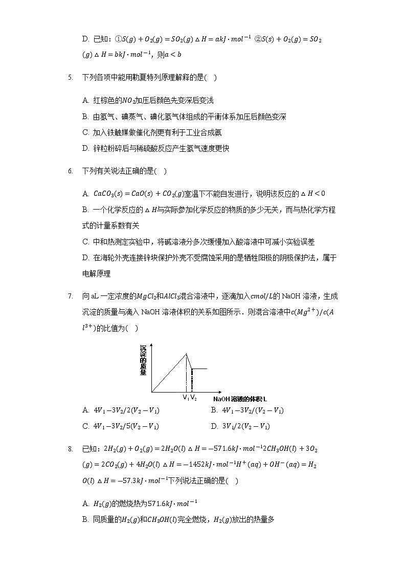 2021-2022学年河南省原阳县第三高级中学高二上学期12月月考化学试题含答案第2页