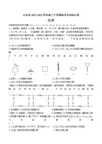 2022-2023年山东省高三下学期高考化学核心卷（含解析）