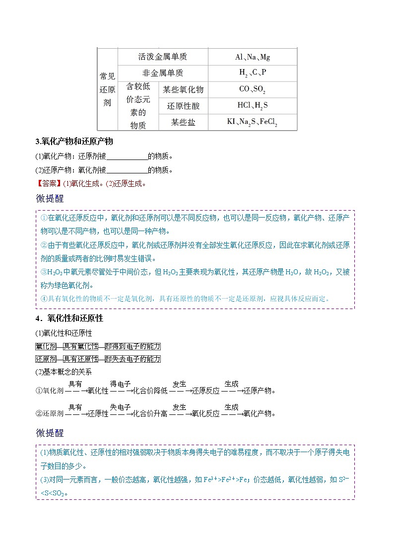 第06讲 氧化剂和还原剂 （教师版）-高一化学同步精品讲义（人教必修第一册 ）第2页
