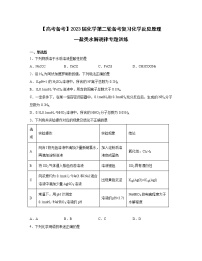 【高考备考】2023届化学第二轮备考复习化学反应原理一盐类水解规律专题训练（含解析）