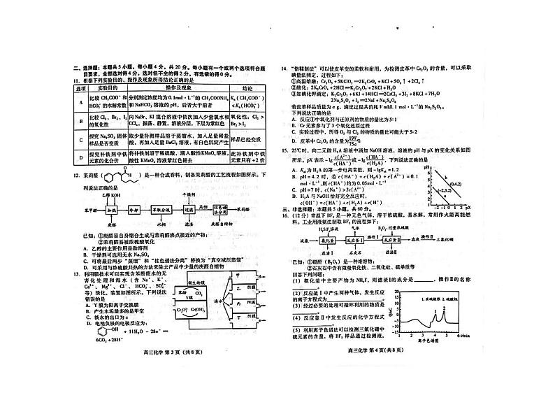 山东省青岛海山学校2022-2023学年度高三上学期期中化学试题第2页