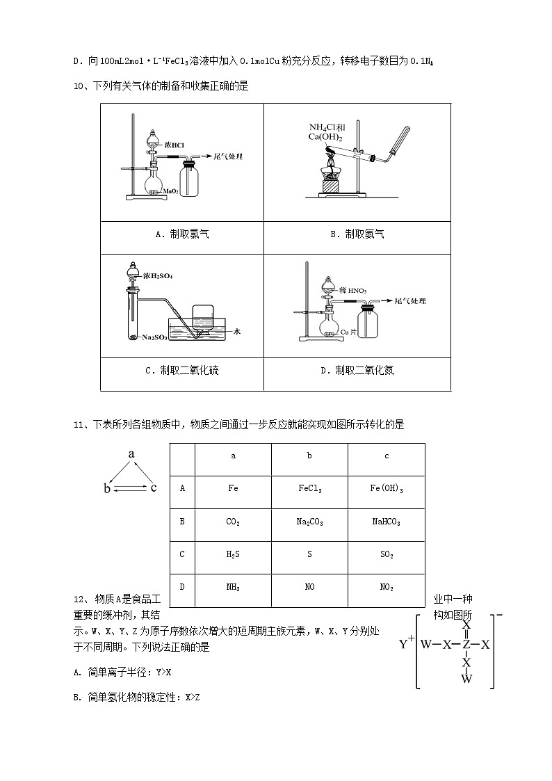 广东省东莞市东华松山湖高级中学2022-2023学年高一下学期3月月考化学试题（含答案）03