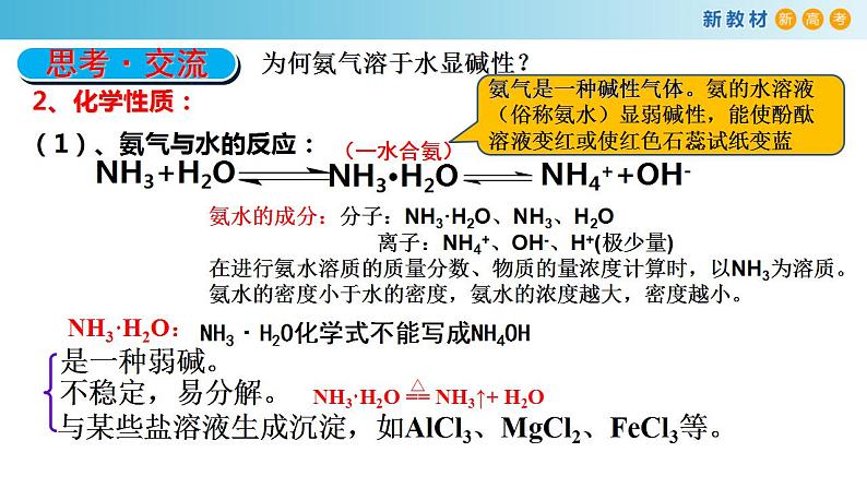 5.2.3 氨（备课件）-高一化学同步备课系列（人教版必修第二册）第7页