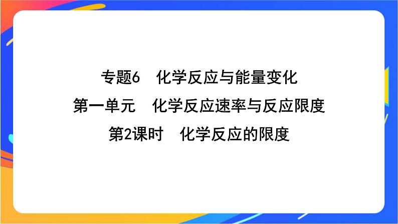 6.1.2 化学反应的限度 课件第1页