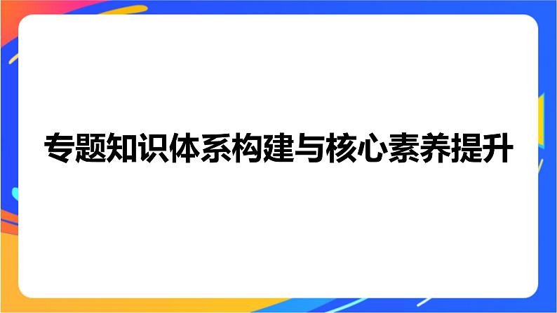 高中化学苏教版选择性必修2 专题1 专题知识体系构建与核心素养提升课件PPT01