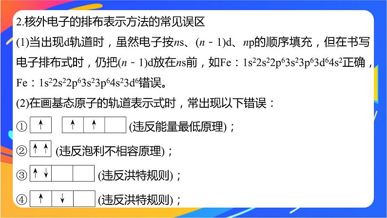 高中化学苏教版选择性必修2 专题2 第一单元 微专题1　核外电子排布的规范书写与应用课件PPT03