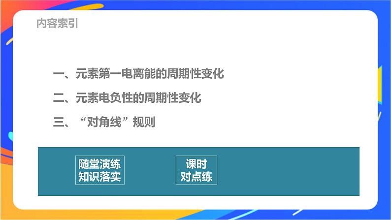 高中化学苏教版选择性必修2 专题2 第二单元 第2课时　元素第一电离能和电负性的周期性变化课件PPT03