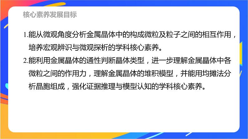 高中化学苏教版选择性必修2 专题3 第一单元 第2课时　金属晶体课件PPT02