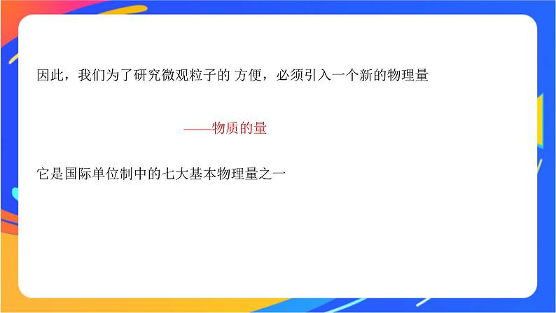 高中化学苏教版必修一 1.2.1 物质的量  课件04