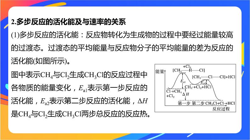 专题2第一单元 化学反应速率  微专题5　化学反应历程与化学反课件PPT第3页