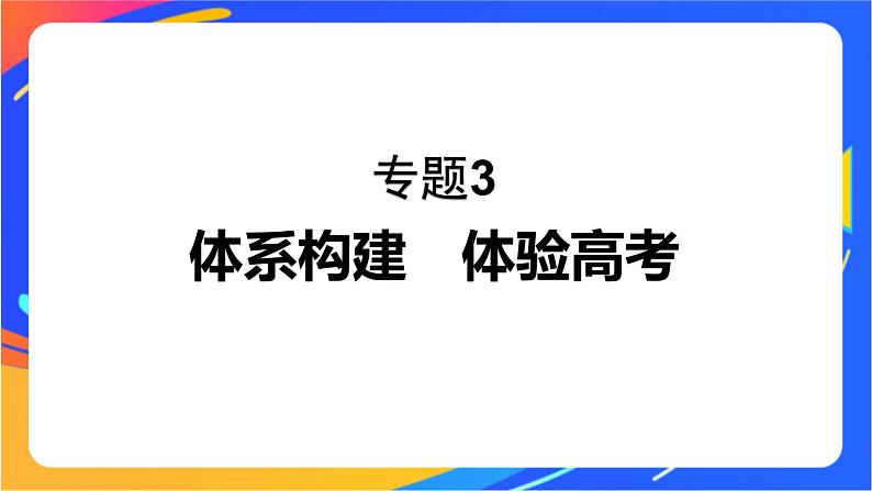 专题3　水溶液中的离子反应  体系构建　体验高考课件PPT01