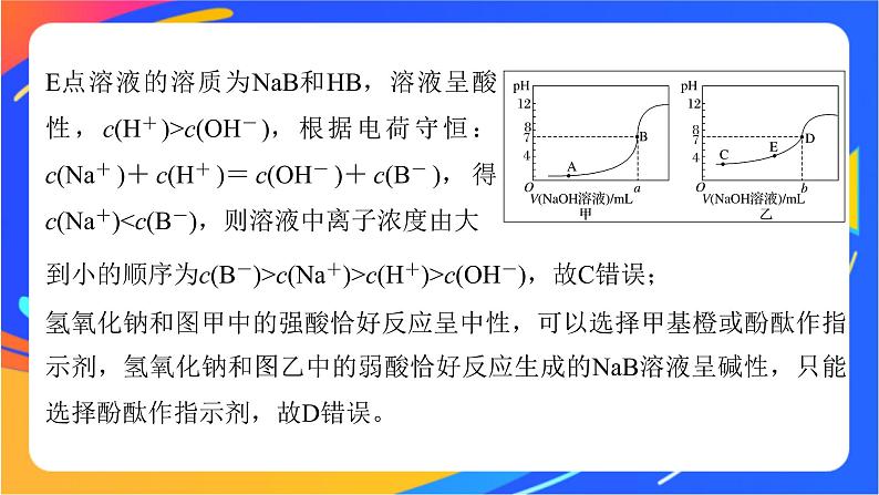 专题3第三单元 盐类的水解 微专题12　酸碱中和反应过程中的图像分析课件PPT08