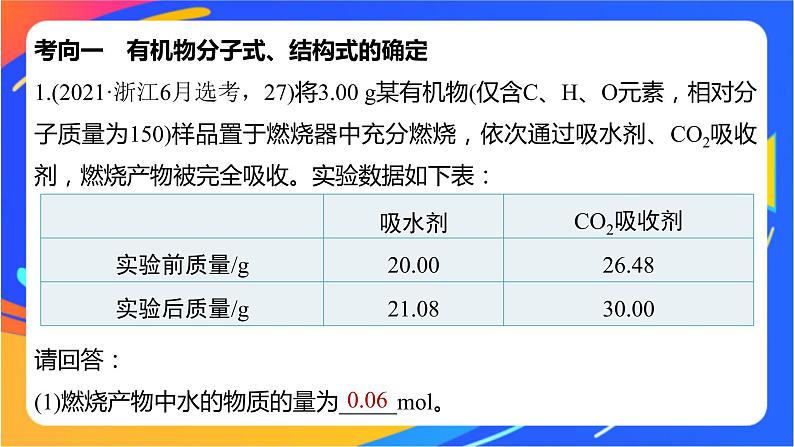 专题1 有机化学的发展及研究思路 体系构建　体验高考课件PPT07