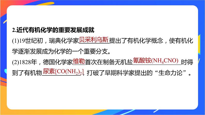 专题1 第一单元　有机化学的发展与应用课件PPT第6页