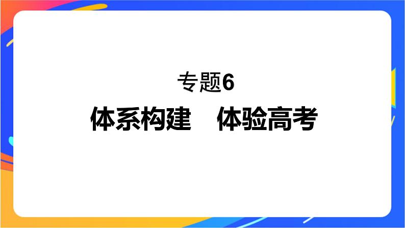 专题6 生命活动的物质基础——糖类、油脂、蛋白质 体系构建　体验高考课件PPT01