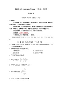 湖南省株洲市炎陵县多校2022-2023学年高一下学期3月月考化学试题（Word版含答案）