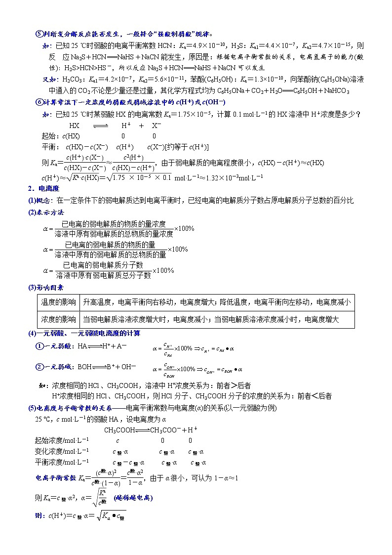 00    知识清单——电解质溶液中的平衡 (必背知识、课前诵读)-备战高考化学大二轮专题突破系列（全国通用）第3页