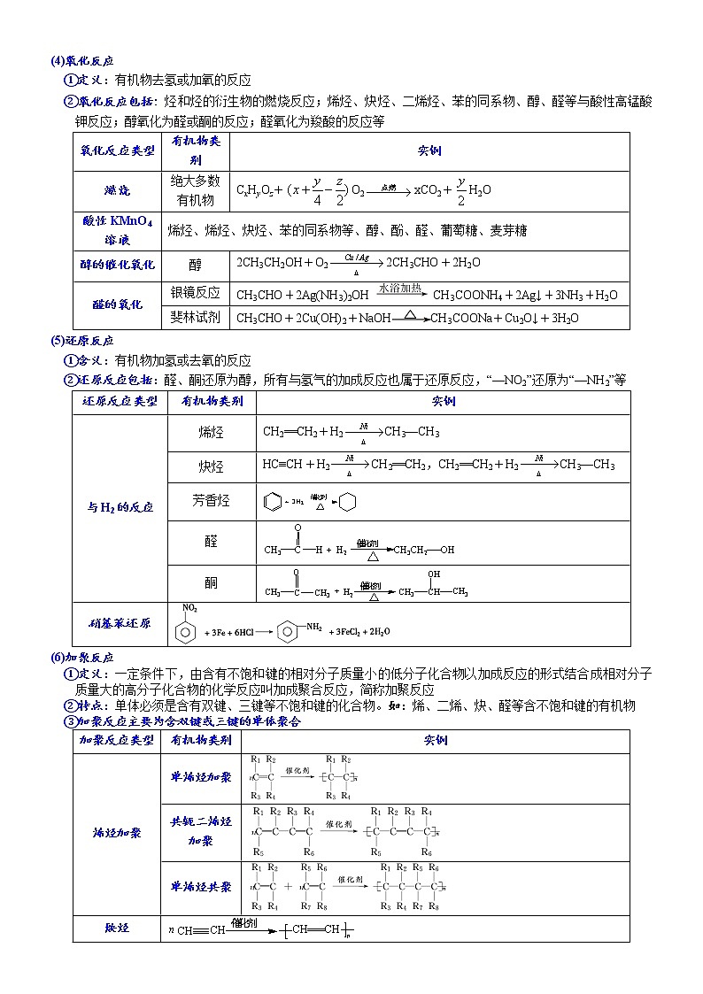 03    常考题空3　有机反应类型及有机方程式书写 （附答案解析）-备战高考化学大题逐空突破系列（全国通用）03