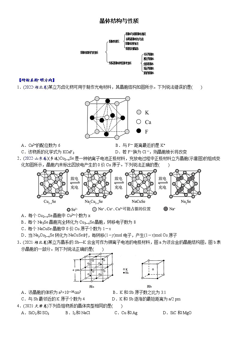 05    专题过关检测10   有机物的结构与性质（附答案解析）-备战高考化学大二轮专题突破系列（全国通用）第1页