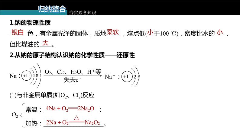 新高考化学一轮复习课件  第3章 第11讲　钠及其氧化物07